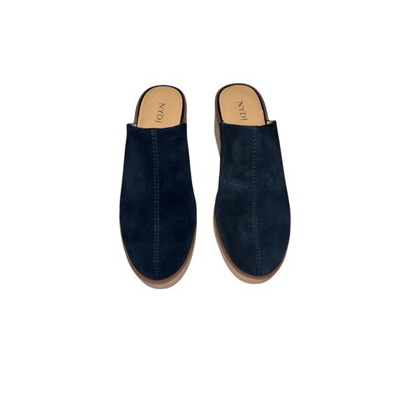 NYDJ Edmond Navy Suede Platform Wedge‎ Clogs
10M NWOT - Picture 2 of 7